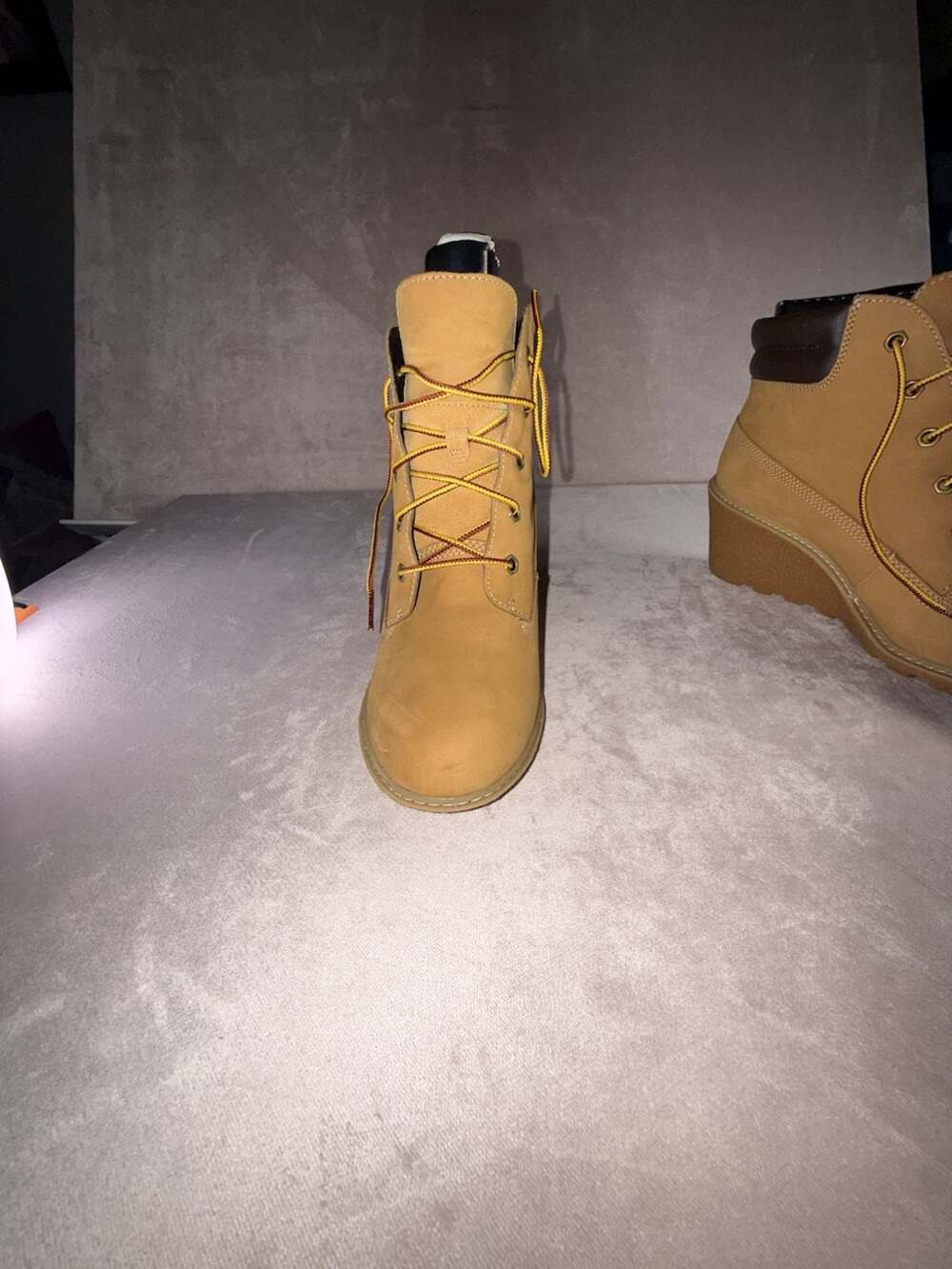 Timberland Women's Earthkeepers Amston 6-Inch Wheat Nubuck Wedge Boots TB08251A - Picture 13 of 16